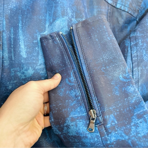 NWT Robert Graham Leather Moto Jacket Medium - Picture 12 of 16